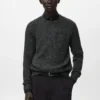 Pullover aus Wollmischung mit Rippstrick