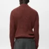 Pullover aus Wollmischung mit Rippstrick Pullover aus Wollmischung mit Rippstrick
