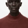 Pullover aus Wollmischung mit Rippstrick Pullover aus Wollmischung mit Rippstrick