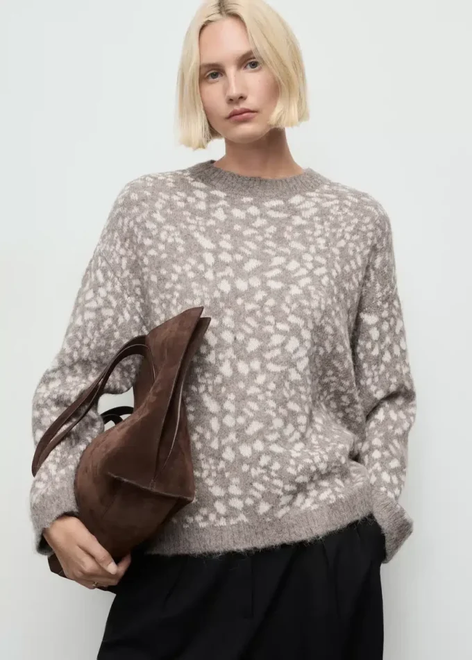 Pullover mit Animal-Print
