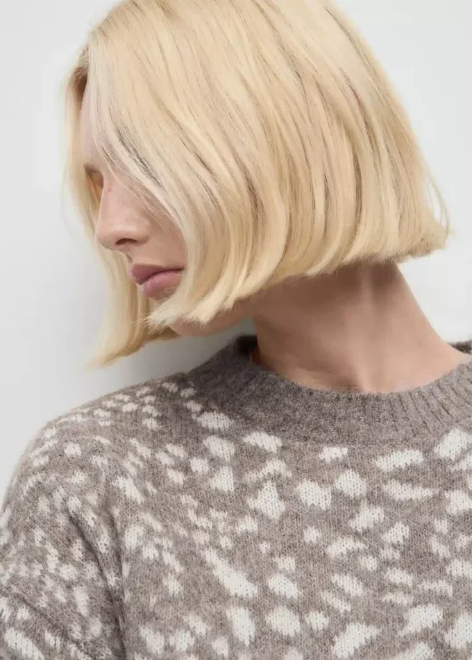 Pullover mit Animal-Print