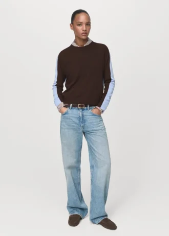 Pullover mit kombiniertem Design