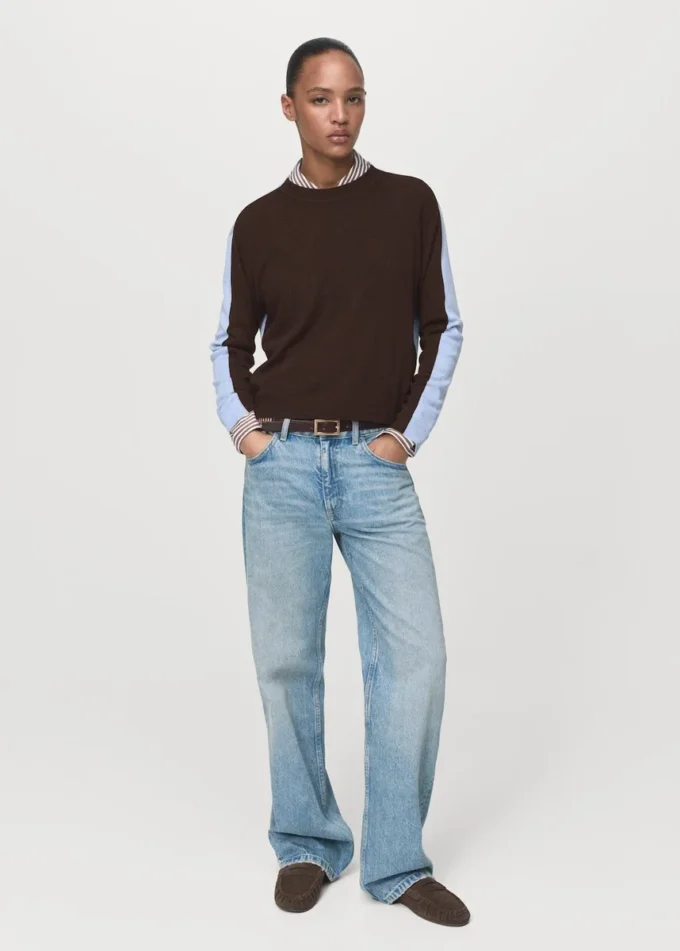 Pullover mit kombiniertem Design Pullover mit kombiniertem Design