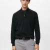 Pullover mit Reißverschluss aus 100 % Merinowolle
