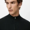 Pullover mit Reißverschluss aus 100 % Merinowolle