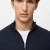 Pullover mit Reißverschluss aus 100 % Merinowolle