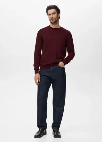 Pullover mit Rundhalsausschnitt aus 100 % Merinowolle