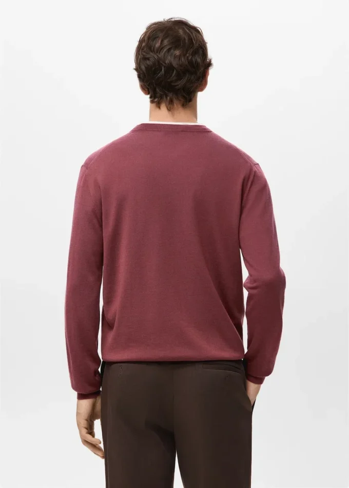 Pullover mit Rundhalsausschnitt aus 100 % Merinowolle