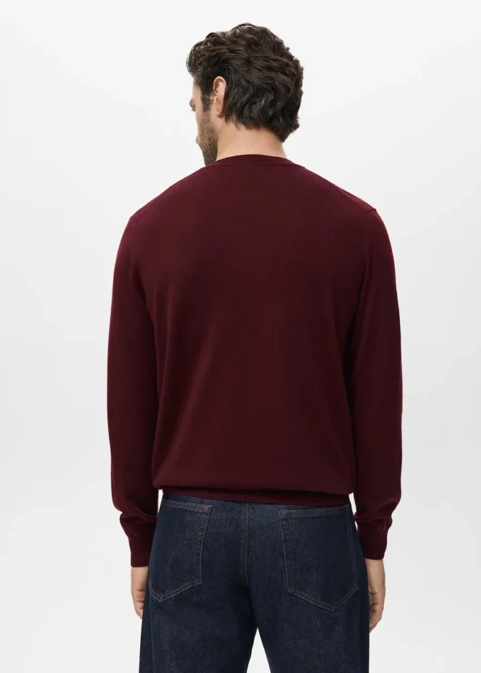Pullover mit Rundhalsausschnitt aus 100 % Merinowolle