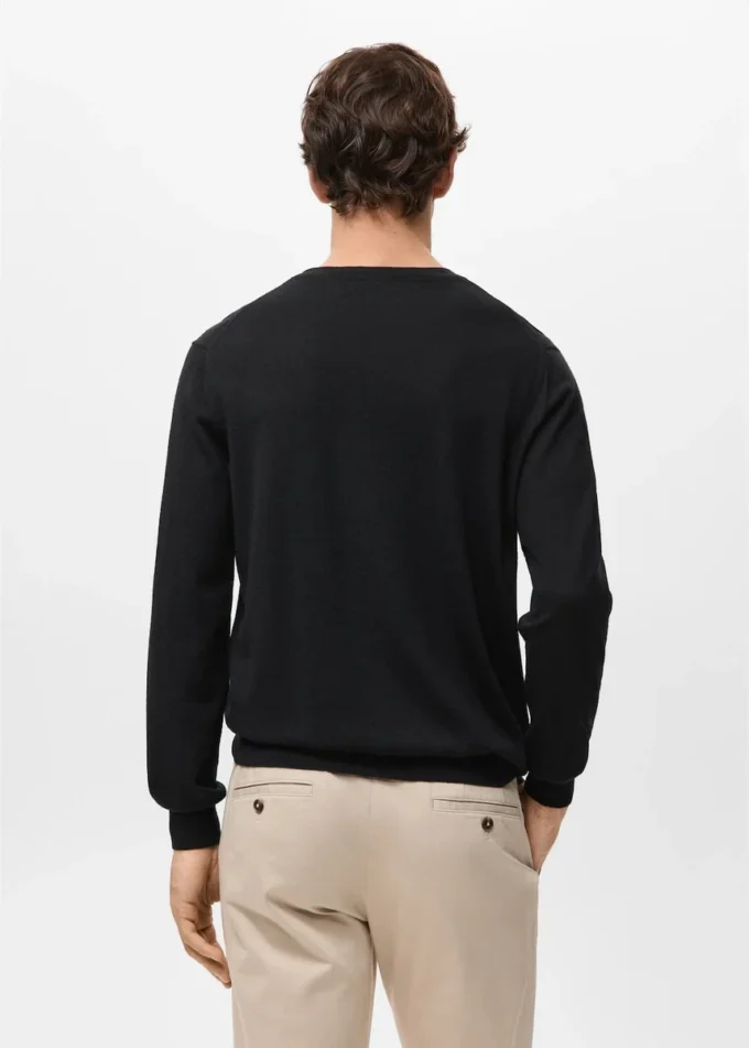 Pullover mit Rundhalsausschnitt aus 100 % Merinowolle