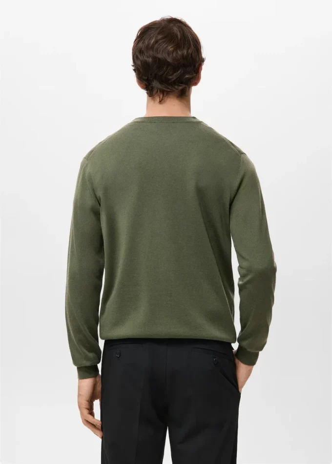 Pullover mit Rundhalsausschnitt aus 100 % Merinowolle