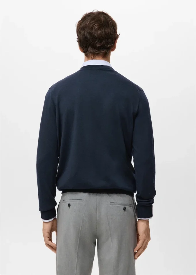 Pullover mit Rundhalsausschnitt aus 100 % Merinowolle