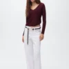 Pullover mit V-Ausschnitt und Lurex Pullover mit V-Ausschnitt und Lurex