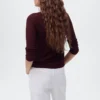 Pullover mit V-Ausschnitt und Lurex Pullover mit V-Ausschnitt und Lurex