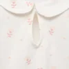 Pyjama mit Baby-Kragen und Print Pyjama mit Baby-Kragen und Print