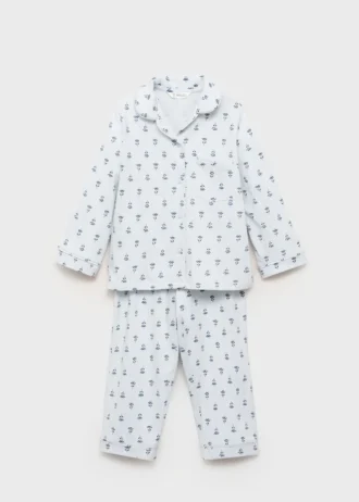 Pyjama mit Blumenmuster