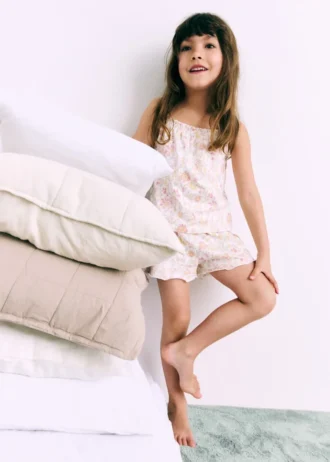 Pyjama mit Blumenmuster