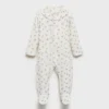 Pyjama mit Blumenmuster und Baby-Ausschnitt