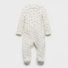 Pyjama mit Blumenmuster und Baby-Ausschnitt