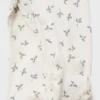 Pyjama mit Blumenmuster und Baby-Ausschnitt