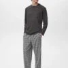 Pyjama-Set aus karierter Baumwolle Pyjama-Set aus karierter Baumwolle