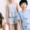 Pyjama-Shorts mit Rüschen