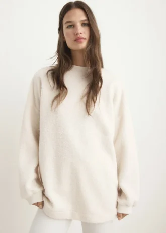 Pyjama-Sweatshirt aus Lammfell