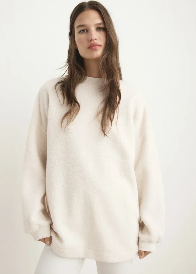 Pyjama-Sweatshirt aus Lammfell Pyjama-Sweatshirt aus Lammfell