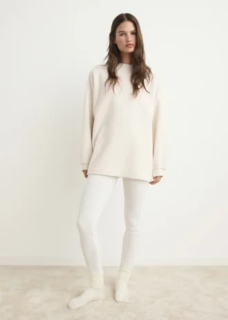 Pyjama-Sweatshirt aus Lammfell