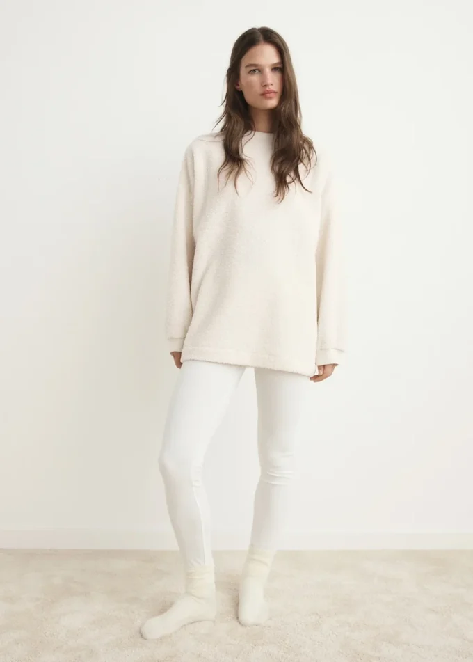 Pyjama-Sweatshirt aus Lammfell Pyjama-Sweatshirt aus Lammfell