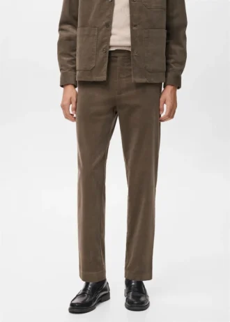 Regular Fit Cordhose aus Baumwolle