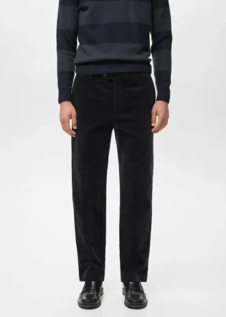 Regular Fit Cordhose aus Baumwolle