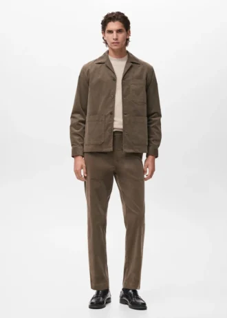 Regular Fit Cordhose aus Baumwolle