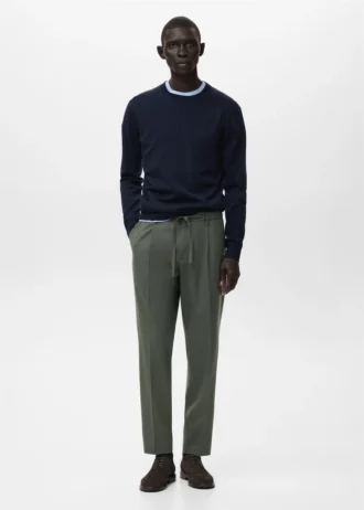 Regular Fit Cordhose mit Bundfalten