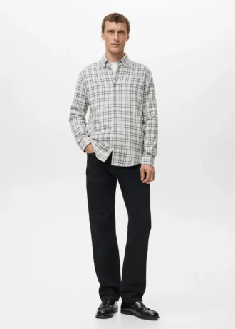 Regular Fit Flanellhemd mit Karomuster
