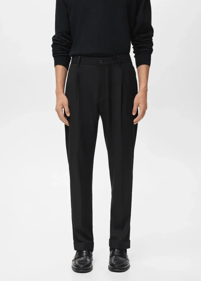 Regular-Fit-Flanellhose mit Bundfalten Regular-Fit-Flanellhose mit Bundfalten