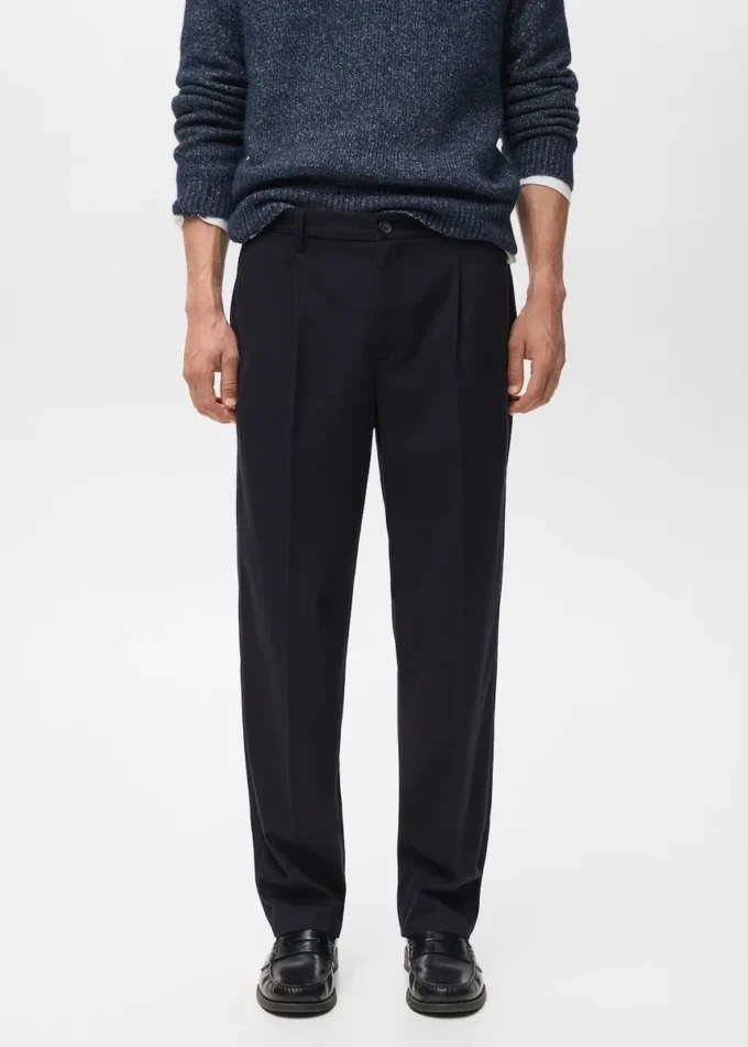 Regular-Fit-Flanellhose mit Bundfalten Regular-Fit-Flanellhose mit Bundfalten