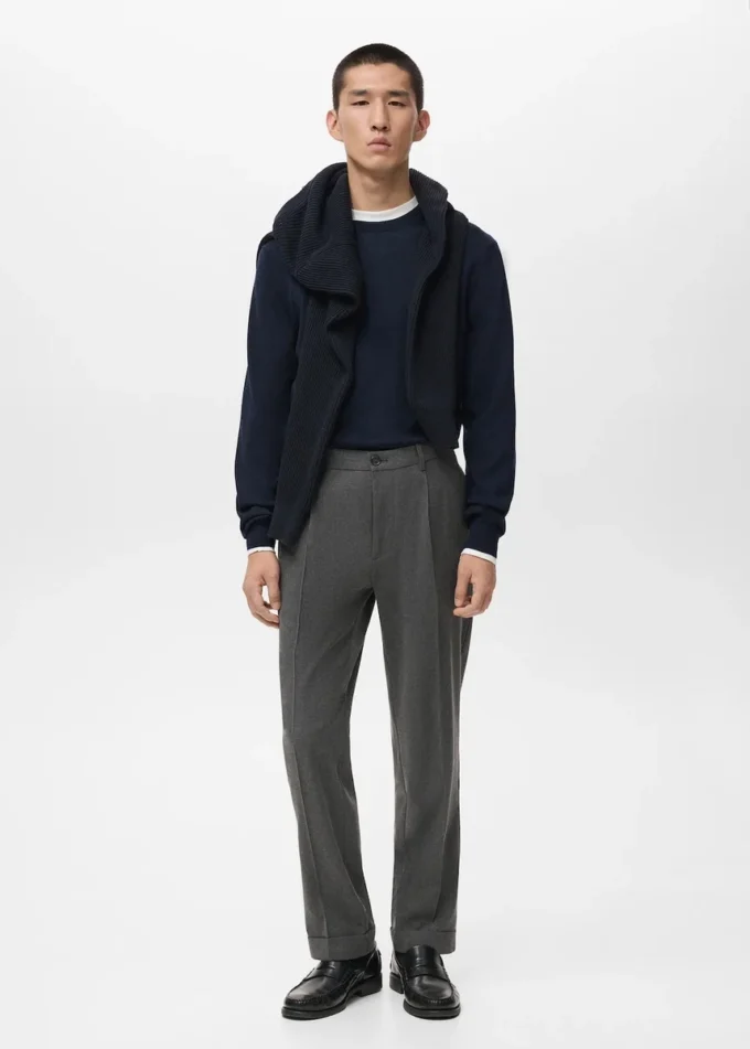 Regular-Fit-Flanellhose mit Bundfalten Regular-Fit-Flanellhose mit Bundfalten