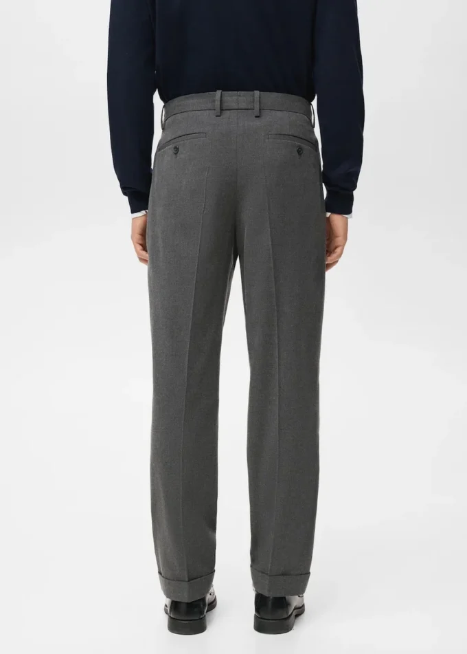 Regular-Fit-Flanellhose mit Bundfalten Regular-Fit-Flanellhose mit Bundfalten