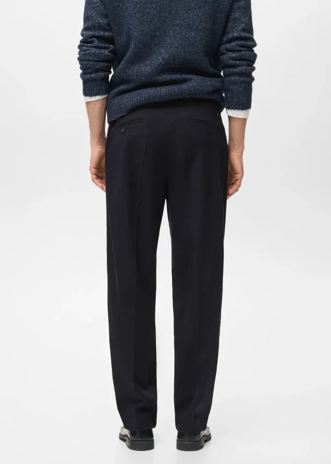 Regular-Fit-Flanellhose mit Bundfalten Regular-Fit-Flanellhose mit Bundfalten