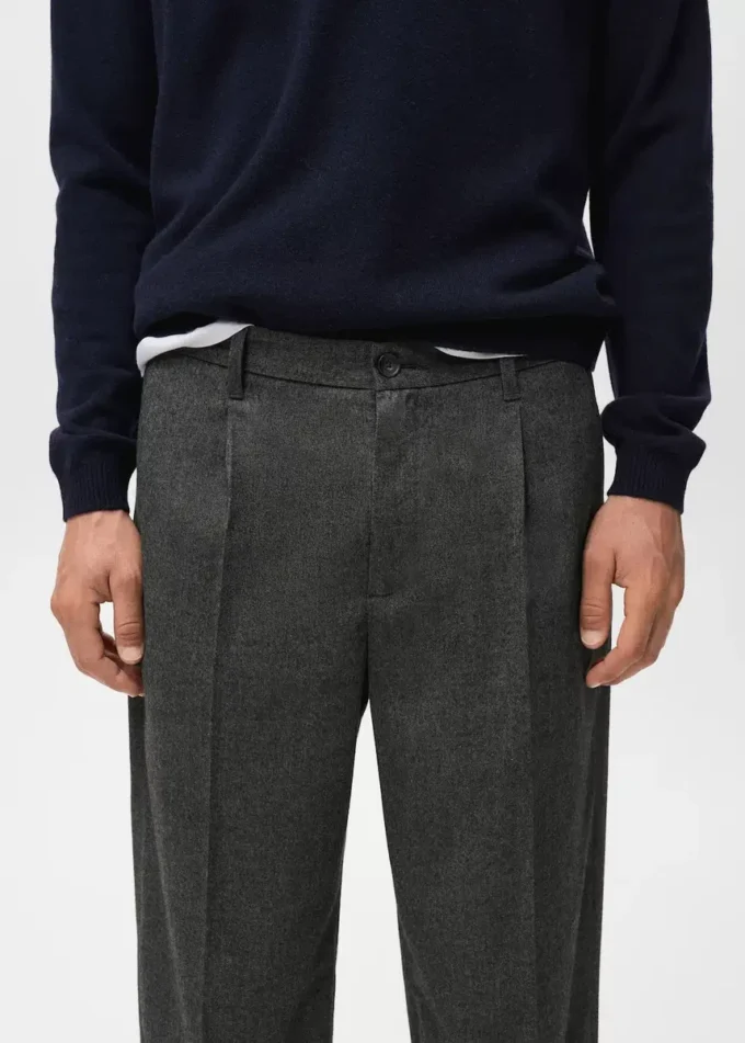 Regular-Fit-Flanellhose mit Bundfalten Regular-Fit-Flanellhose mit Bundfalten