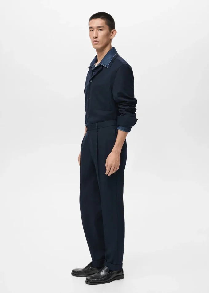 Regular-Fit-Flanellhose mit Bundfalten Regular-Fit-Flanellhose mit Bundfalten