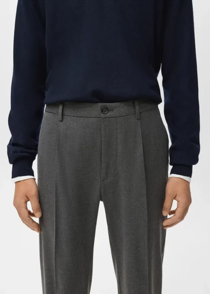 Regular-Fit-Flanellhose mit Bundfalten Regular-Fit-Flanellhose mit Bundfalten