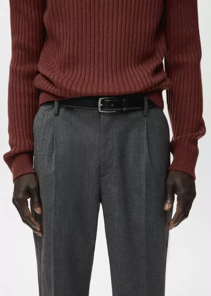 Regular-Fit-Flanellhose mit Bundfalten Regular-Fit-Flanellhose mit Bundfalten