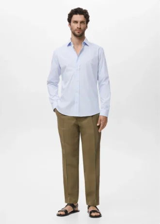 Regular Fit gestreiftes Baumwollhemd Regular Fit gestreiftes Baumwollhemd