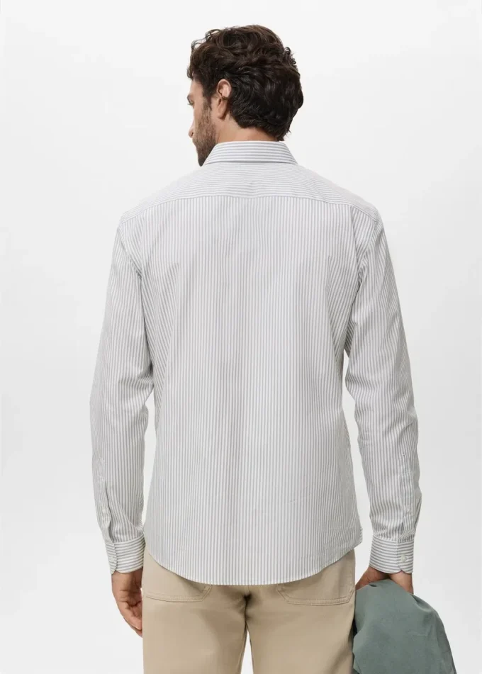 Regular Fit gestreiftes Baumwollhemd Regular Fit gestreiftes Baumwollhemd