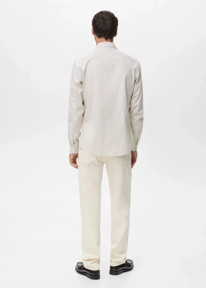 Regular Fit gestreiftes Baumwollhemd Regular Fit gestreiftes Baumwollhemd