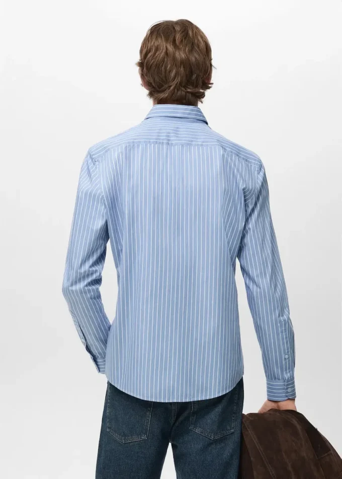 Regular Fit gestreiftes Baumwollhemd Regular Fit gestreiftes Baumwollhemd