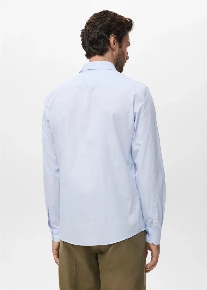 Regular Fit gestreiftes Baumwollhemd Regular Fit gestreiftes Baumwollhemd