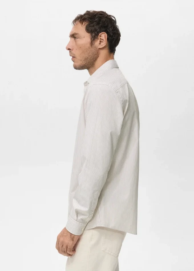 Regular Fit gestreiftes Baumwollhemd Regular Fit gestreiftes Baumwollhemd